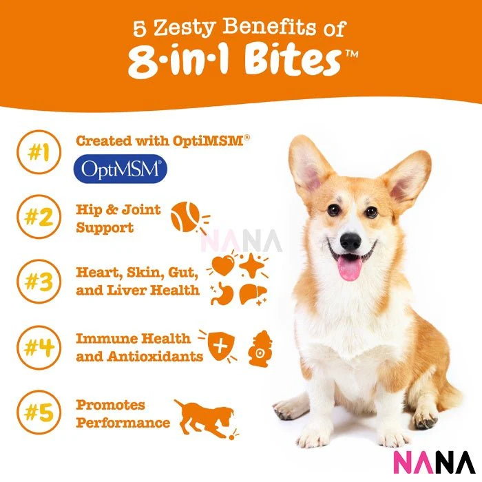 Zesty Paws 8-in-1 Multivitamin Bites - Peanut Butter Flavor 90 Soft Chews - Image 3
