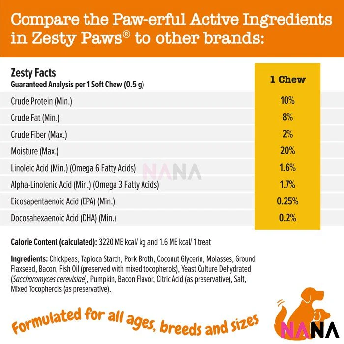 Zesty Paws All In One Training Bites - Bacon Flavor 8oz/226g - Image 4