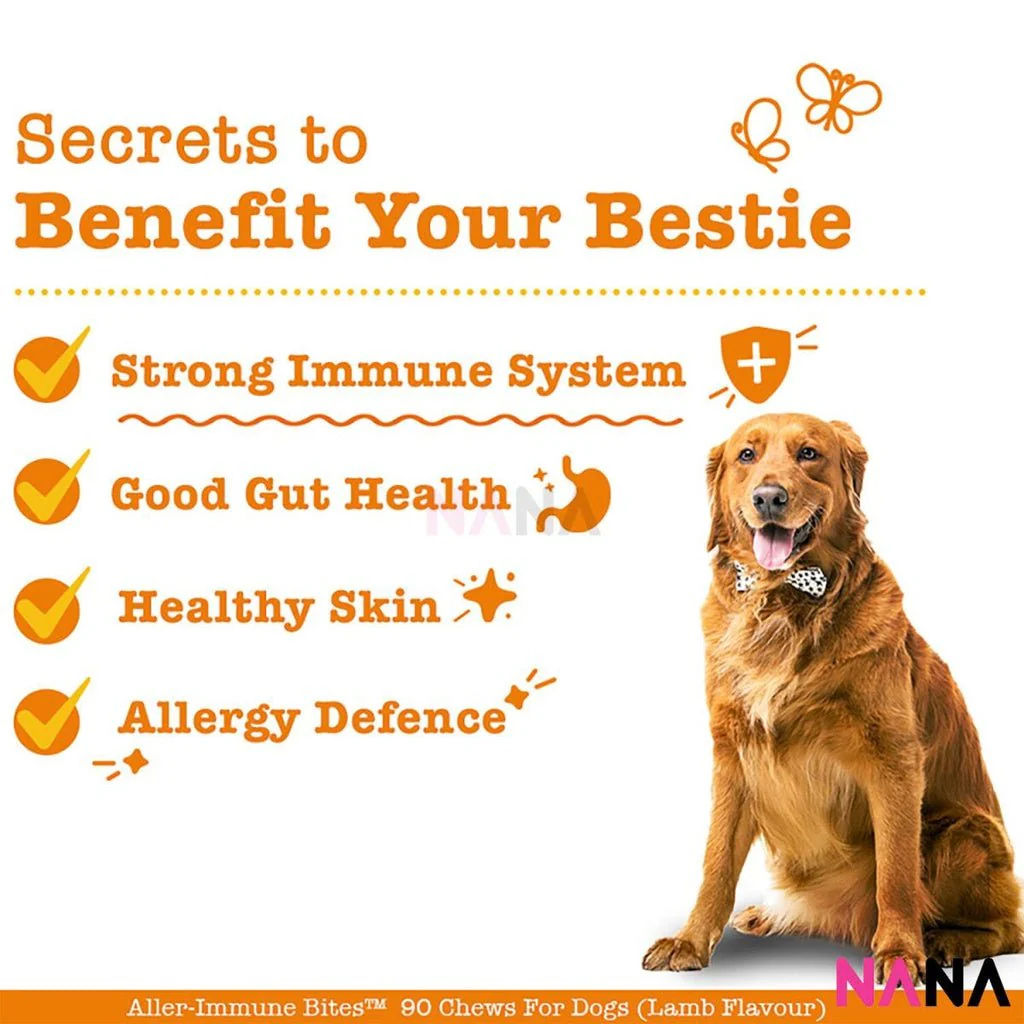 Zesty Paws Aller-Immune Bites Lamb Flavor 90 Soft Chews - Image 3