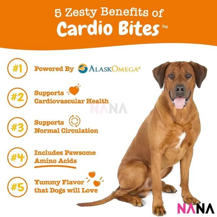Zesty Paws Cardio Bites - Salmon Flavor 90 Soft Chews - Image 3