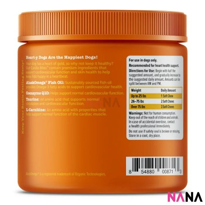 Zesty Paws Cardio Bites - Salmon Flavor 90 Soft Chews - Image 5