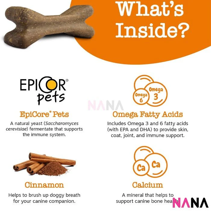 Zesty Paws Dental with Cinnamon Dog Treats - Large 8 ct - Image 3