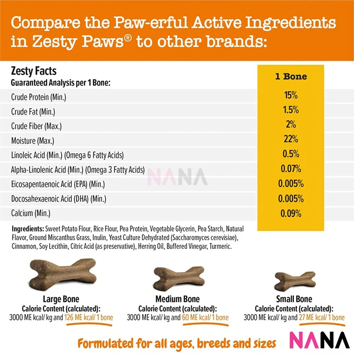 Zesty Paws Dental with Cinnamon Dog Treats - Small 28 ct - Image 4
