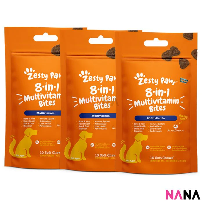 Zesty Paws Premium Quality Cat and Dog Supplements Bites Soft Chews (8-in-1 Multifunctional, Senior Dogs Advanced 11-in-1, Aller-Immune, Probiotic, Calming, Mobility, Omega, Salmon, Cranberry Bladder, Stay Green, Salmon Oil, Hairball & Calming for Cats) - Image 29