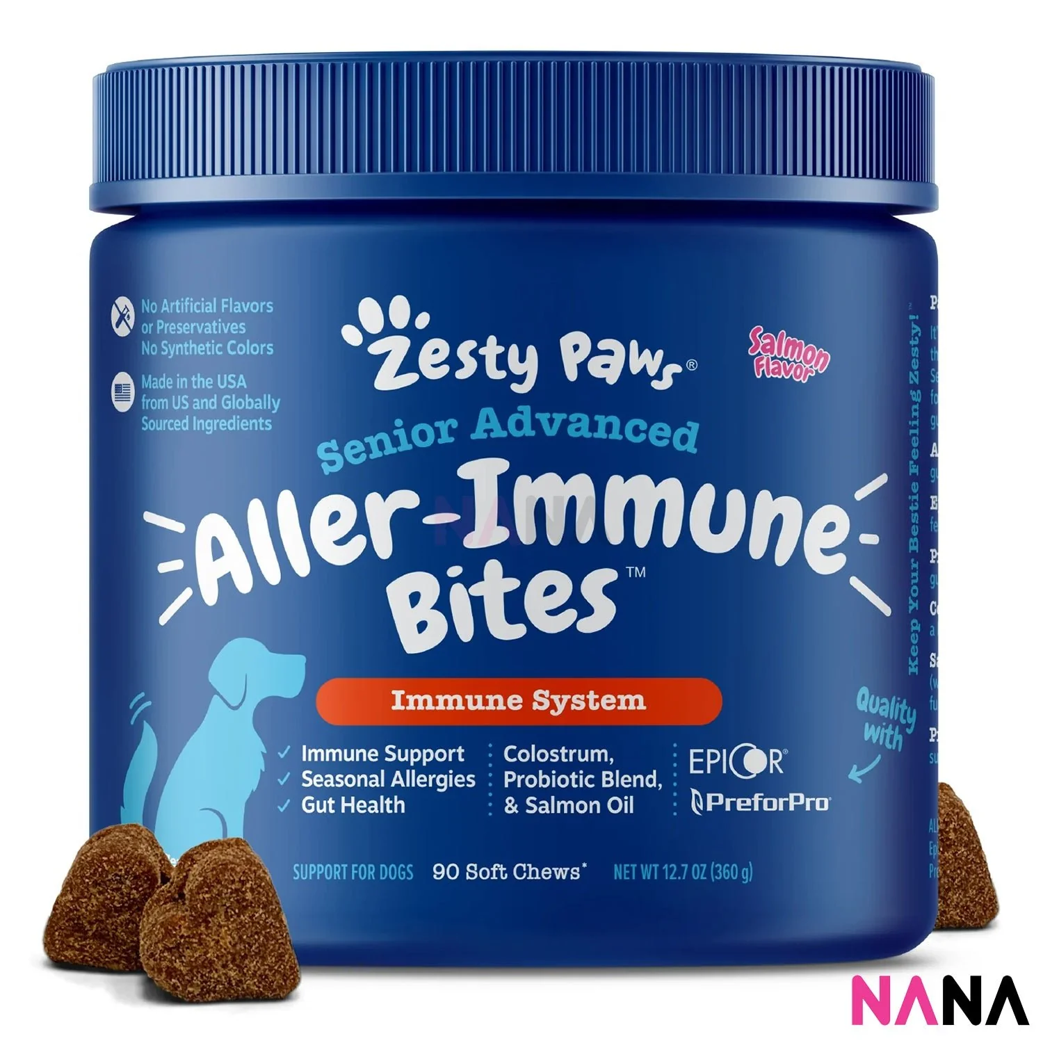 Zesty Paws Premium Quality Cat and Dog Supplements Bites Soft Chews (8-in-1 Multifunctional, Senior Dogs Advanced 11-in-1, Aller-Immune, Probiotic, Calming, Mobility, Omega, Salmon, Cranberry Bladder, Stay Green, Salmon Oil, Hairball & Calming for Cats) - Image 36