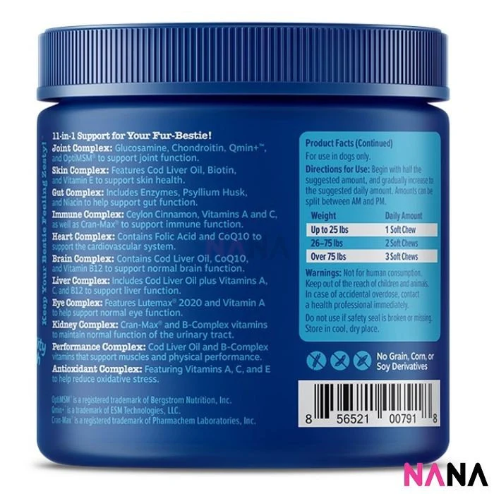 Zesty Paws Senior Advanced 11-in-1 Multivitamin Bites - Beef Flavor 90 Soft Chews - Image 5